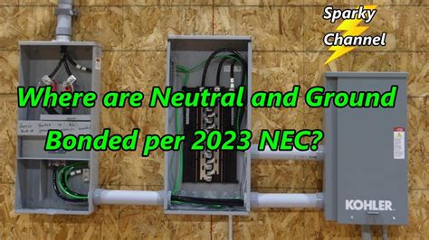 grounding metal box nec|when to bond neutral ground.